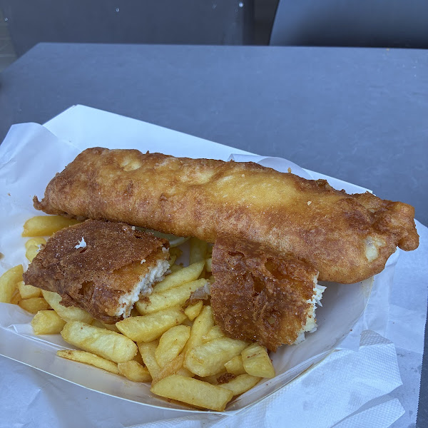 Crispy battered fish and golden chips from Marvelous Fish & Chips Scarborough